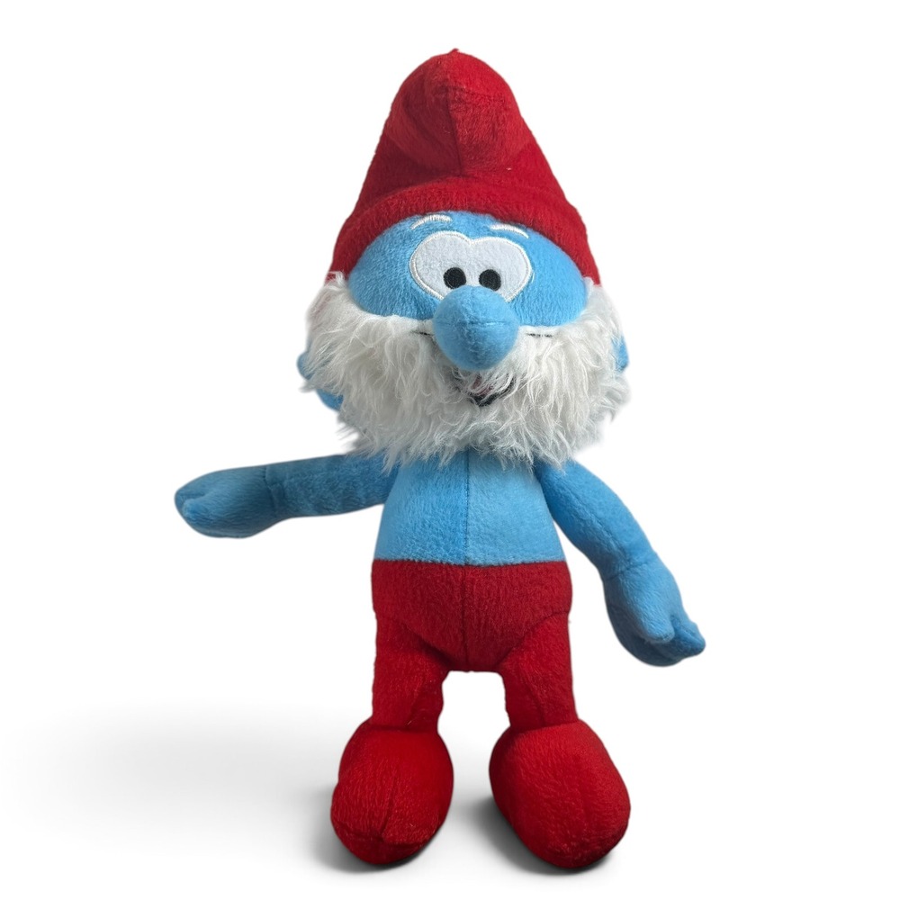 Papa Smurf Plush The Smurfs 2013 Peyo Lafig Belgium Red Blue Soft Toy 12"
